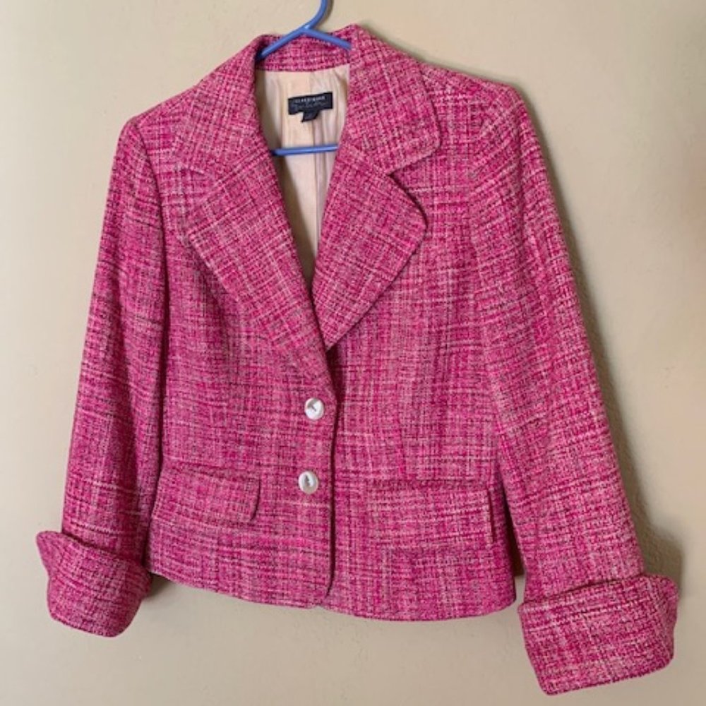 Textured Pink Blazer